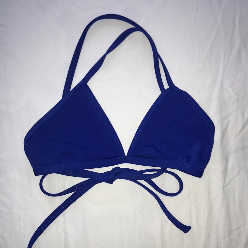 Jolyn crossback triangle bathing suit top